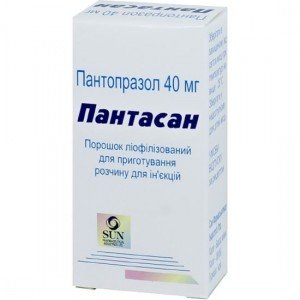 ПАНТАСАН пор. ліоф. д/приг. р-ну д/ін. 40мг №1 флак.
