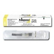 ХАВРИКС™-720 суспензия д/ин. по 0,5 мл (1 доза д/дет.) в шпр. №1 с иголк.